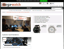 Tablet Screenshot of mega-watch.com